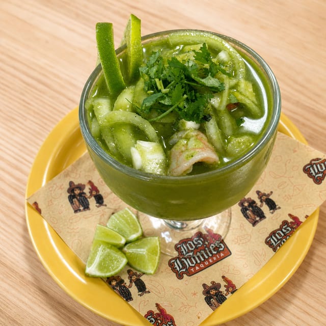 Aguachile/Jalapeno Shrimp.